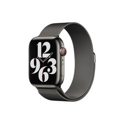 FixPremium - Remienok Milanese Loop pre Apple Watch (42, 44, 45 a 49mm), graphite