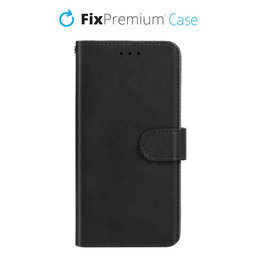 FixPremium - Puzdro Book Wallet pre iPhone 12 a 12 Pro, čierna