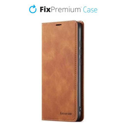 FixPremium - Puzdro Business Wallet pre iPhone 11 Pro Max, hnedá