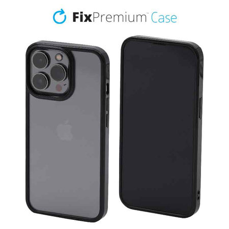 FixPremium - Puzdro Invisible pre iPhone 14 Pro, čierna