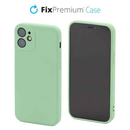 FixPremium - Puzdro Rubber pre iPhone 12 mini, zelená