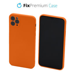 FixPremium - Puzdro Rubber pre iPhone 11 Pro Max, oranžová