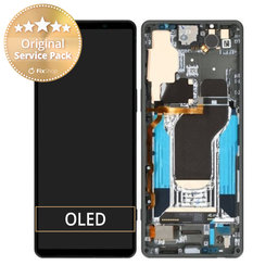 Sony Xperia 1 V - LCD Displej + Dotykové Sklo + Rám (Green) - A5060572A Genuine Service Pack