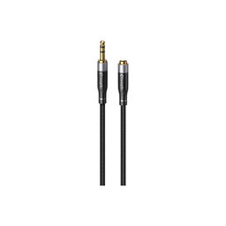 Elough - Jack 3.5mm (F) / Jack 3.5mm (M) AUX Kábel (1m), čierna