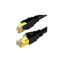 FixPremium - Sieťový Kábel - RJ45 / RJ45 (1m), čierna