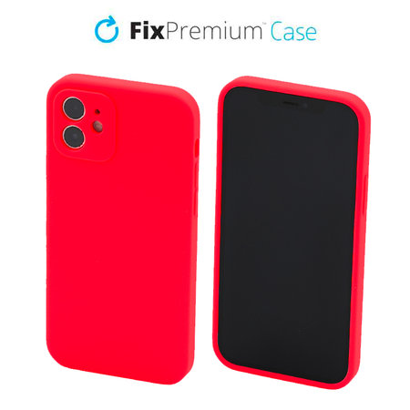 FixPremium - Silikónové Puzdro pre iPhone 11, červená