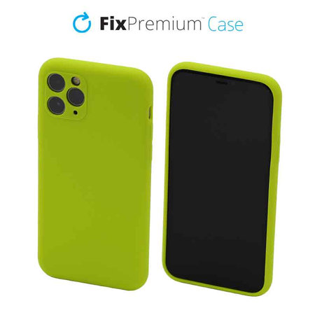 FixPremium - Silikónové Puzdro pre iPhone 11 Pro, neon green