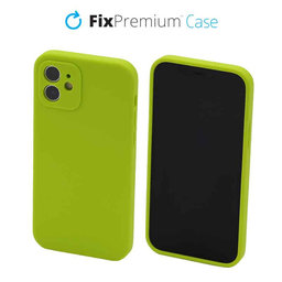 FixPremium - Silikónové Puzdro pre iPhone 12, neon green