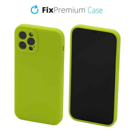 FixPremium - Silikónové Puzdro pre iPhone 12 Pro, neon green