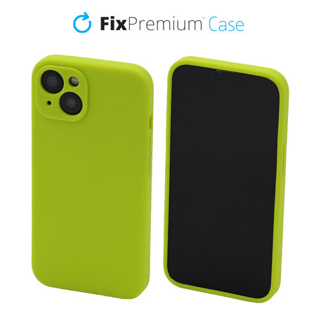 FixPremium - Silikónové Puzdro pre iPhone 13, neon green