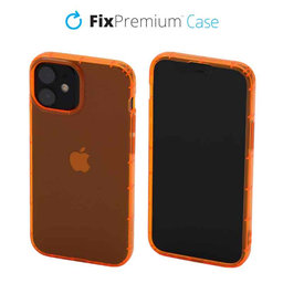 FixPremium - Puzdro Clear pre iPhone 13 mini, oranžová