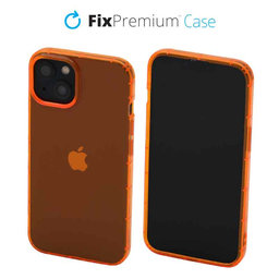 FixPremium - Puzdro Clear pre iPhone 13, oranžová