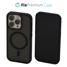 FixPremium - Puzdro Clear s MagSafe pre iPhone 14 Pro, frost black