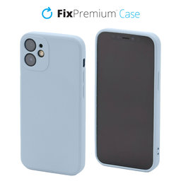 FixPremium - Silikónové Puzdro pre iPhone 12 mini, light blue