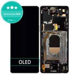 Sony Xperia 1 IV XQCT54 - LCD Displej + Dotykové Sklo + Rám (Black) OLED