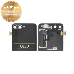 Samsung Galaxy Z Flip 6 F741B - LCD Displej + Dotykové Sklo + Rám (Vonkajší) (Crafted Black) - GH97-30012E Genuine Service Pack