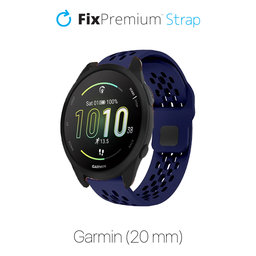 FixPremium - Univerzálny Silikónový Remienok pre Garmin (20mm), modrý