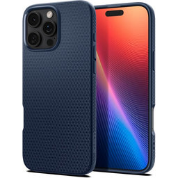 Spigen - Puzdro Liquid Air pre iPhone 16 Pro, navy blue