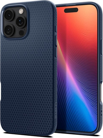 Spigen - Puzdro Liquid Air pre iPhone 16 Pro, navy blue