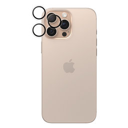 PanzerGlass - Ochranný Kryt Objektívu Fotoaparátu Hoops pre iPhone 16 Pro a 16 Pro Max, transparentná