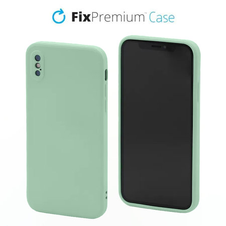 FixPremium - Silikónové Puzdro pre iPhone X a XS, zelená