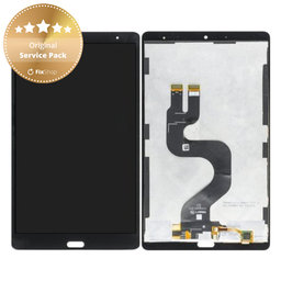 Huawei Mediapad M5 8 - LCD Displej + Dotykové Sklo + Rám + Čítačka Odtlačku (Space Grey) - 02351VKB Genuine Service Pack