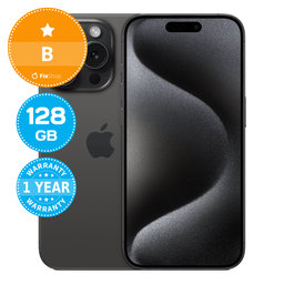 Apple iPhone 15 Pro Black Titanium 128GB B Repasovaný