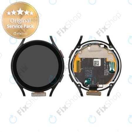 Samsung Galaxy Watch 4 44mm R870 R875 - LCD Displej + Dotykové Sklo + Rám (Black) - GH97-26410A Genuine Service Pack