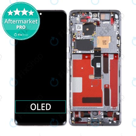 Huawei P50 Pro JAD-AL50 JAD-LX9 - LCD Displej + Dotykové Sklo + Rám (Golden Black) OLED