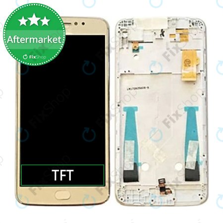 Motorola Moto E4 Plus XT1771 - LCD Displej + Dotykové Sklo + Rám (Gold) TFT