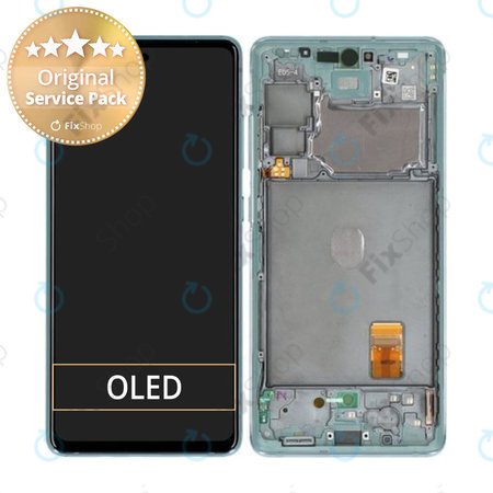 Samsung Galaxy S20 FE 5G G781B - LCD Displej + Dotykové Sklo + Rám (Cloud Mint) - GH82-24214D, GH82-24215D Genuine Service Pack