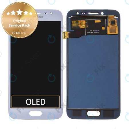 Samsung Galaxy J2 Pro J250F - LCD Displej + Dotykové Sklo (Silver) - GH97-21338B, GH97-21339B, GH97-21812B Genuine Service Pack