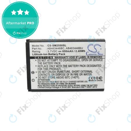 Samsung C3300 - Batéria AB463446BC, AB463446BU 650mAh HQ