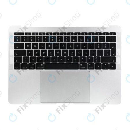 Apple MacBook Pro 13" A1708 (Late 2016 - Mid 2017) - Horný Rám Klávesnice + Klávesnica UK + Mikrofón + Trackpad + Reproduktory (Silver)