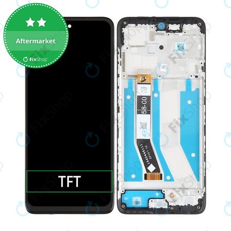 Motorola Moto G73 - LCD Displej + Dotykové Sklo + Rám (Black) TFT