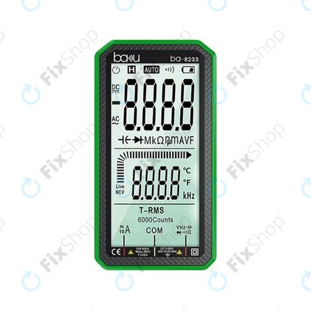 Baku BA-8233 - Profesionálny Digitálny Multimeter s Dotykovým Displejom