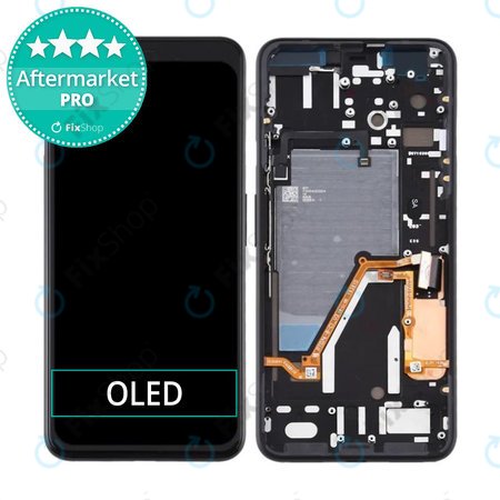 Google Pixel 4 XL - LCD Displej + Dotykové Sklo + Rám (Just Black) OLED