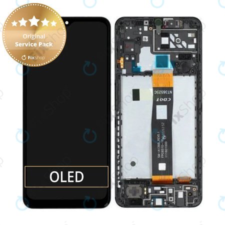 Samsung Galaxy A04S A047F - LCD Displej + Dotykové Sklo + Rám (Black) - GH82-29805A, GH82-29806A Genuine Service Pack