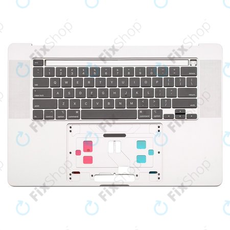 Apple MacBook Pro 16" A2141 (2019) - Horný Rám Klávesnice + Klávesnica UK (Silver)