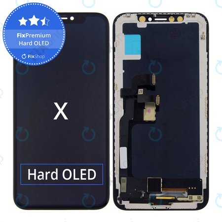 Apple iPhone X - LCD Displej + Dotykové Sklo + Rám Hard OLED FixPremium