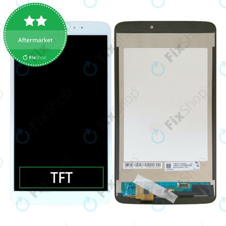 LG G Pad V500 - LCD Displej + Dotykové Sklo (White) TFT