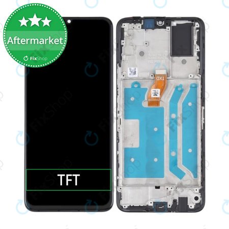 Honor X7 CMA-LX2 - LCD Displej + Dotykové Sklo + Rám (Midnight Black) TFT