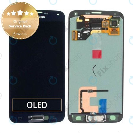 Samsung Galaxy S5 G900F - LCD Displej + Dotykové Sklo (Charcoal Black) - GH97-15959B, GH97-15734B Genuine Service Pack