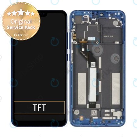 Xiaomi Mi 8 Lite - LCD Displej + Dotykové Sklo + Rám (Blue) - 561010010033 Genuine Service Pack