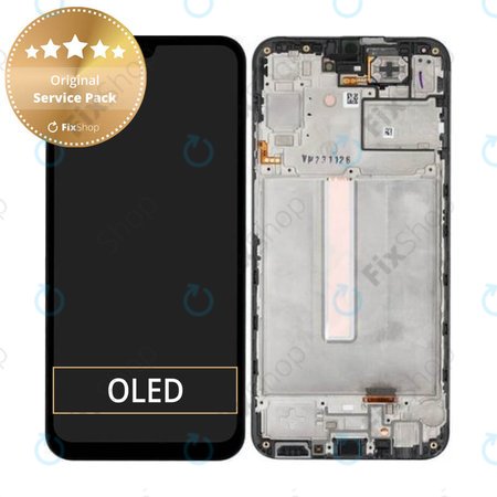 Samsung Galaxy A25 A256B - LCD Displej + Dotykové Sklo + Rám (Black) - GH82-33214A Genuine Service Pack