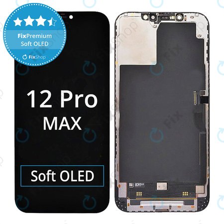 Apple iPhone 12 Pro Max - LCD Displej + Dotykové Sklo + Rám Soft OLED FixPremium