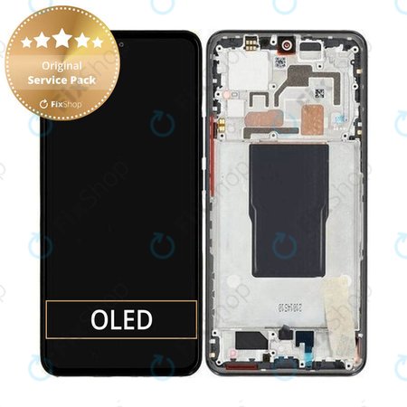 Xiaomi 12T 220712AG - LCD Displej + Dotykové Sklo + Rám (Black) - 560003L12A00 Genuine Service Pack