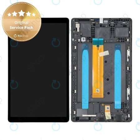 Samsung Galaxy Tab A7 Lite LTE T225 - LCD Displej + Dotykové Sklo + Rám (Gray) - GH81-20632A Genuine Service Pack