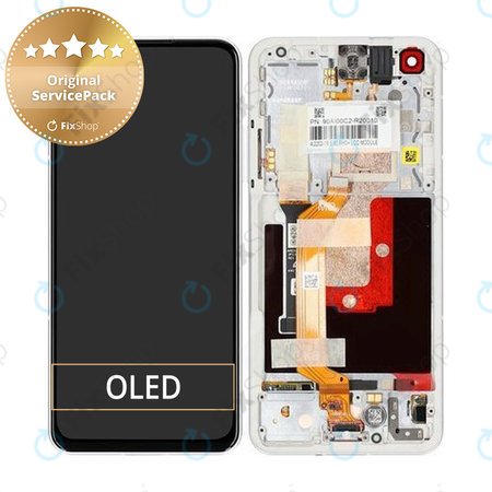 Asus Zenfone 9 AI2202 - LCD Displej + Dotykové Sklo + Rám (Moonlight White) - 90AI00C2-R20010 Genuine Service Pack