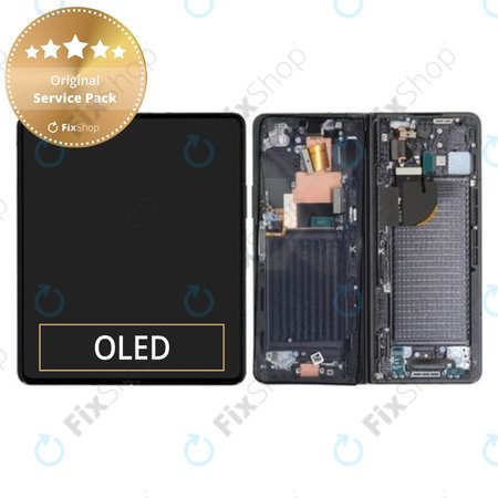 Samsung Galaxy Z Fold 5 F946B - LCD Displej + Dotykové Sklo + Rám (Phantom Black) - GH82-31842A Genuine Service Pack